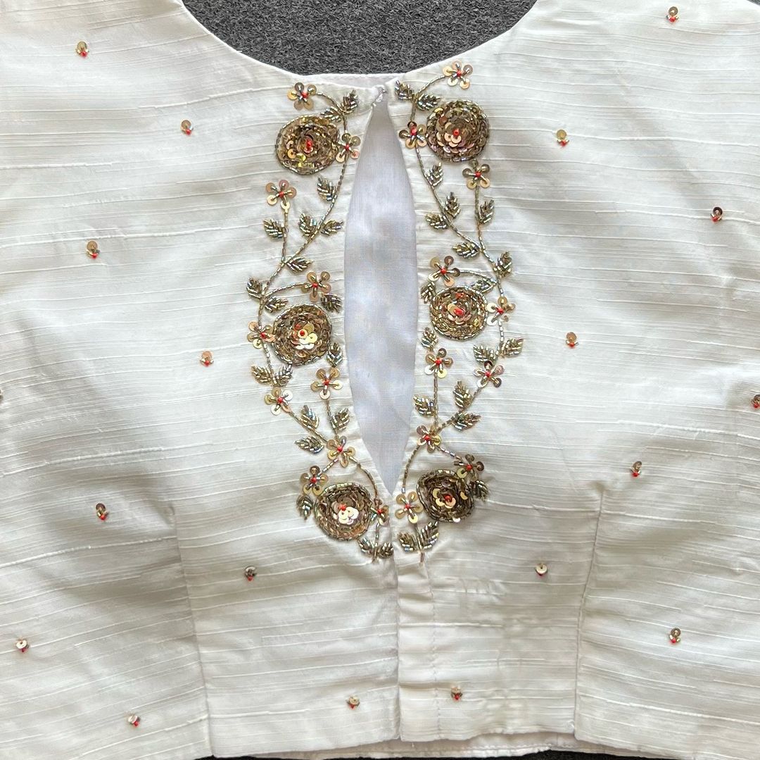 Beautiful handwork all over blouse - Shubh Trends